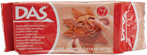 Das Air Hardening Clay, 1.1 lbs. Terra-Cotta